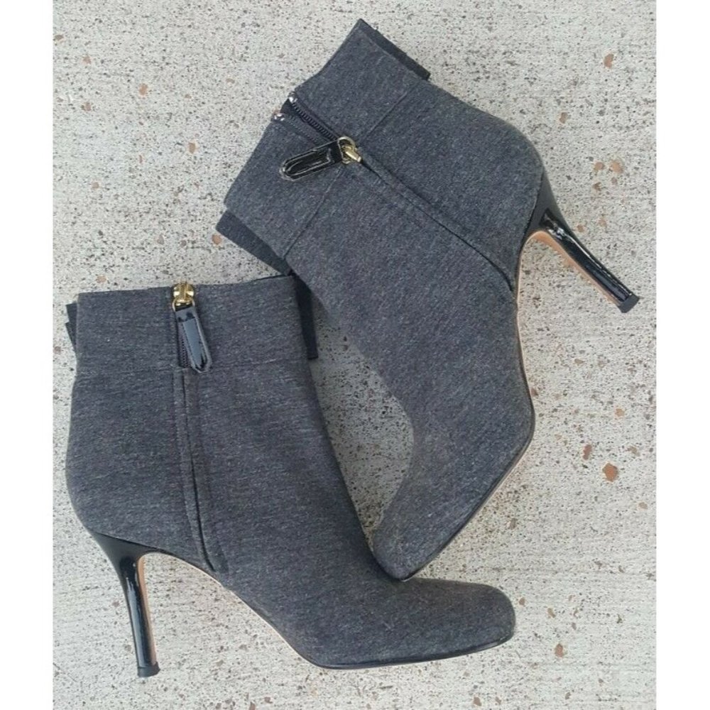 Kate Spade Womens Gray Ankle Boots Shoes 6.5 Medium (B,M)
